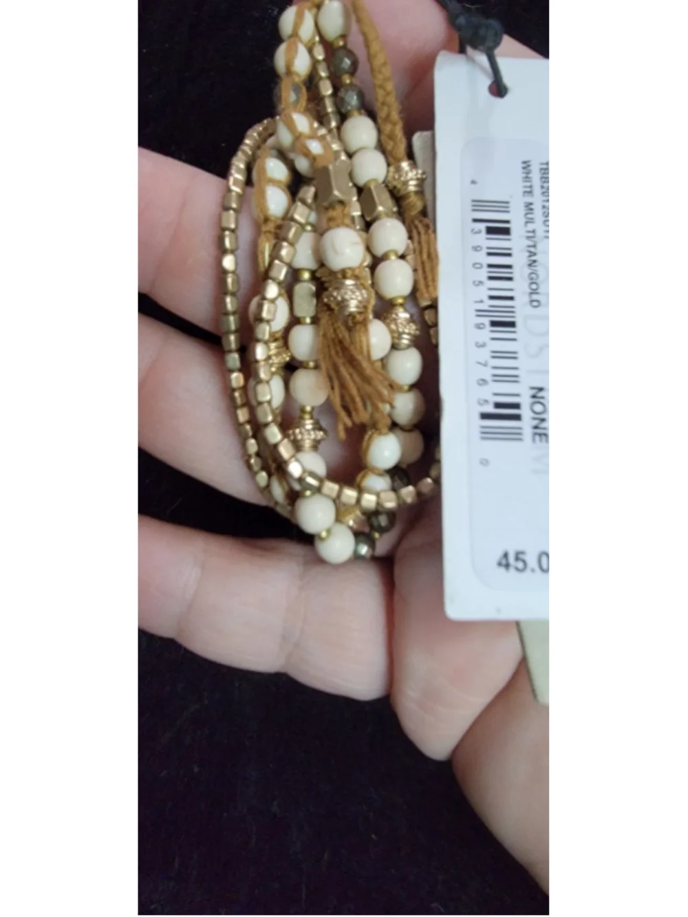 Nordstrom Treasure and Bond Semi Precious Bead Bracelet NWT 45 GOLD